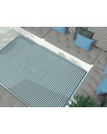 Vitaminic Braid Hellblauer geometrischer Teppich von Floorita