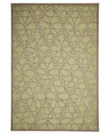 Zeitgenössischer grüner Teppich Fiore von Floorita