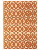 Vitaminic Interlaced Orange geometrischer Teppich von Floorita