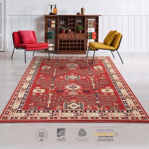 Classic 6174_1_51066 Rot Traditionell Teppich by Moldabela