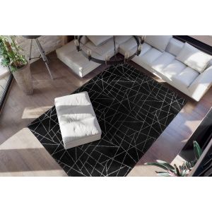 Bijou 125 Schwarz / Silber Glamouröses Design Rug Vo Megusta